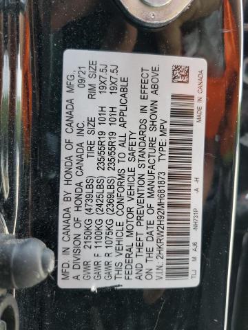 2021 HONDA CR-V TOURI - 2HKRW2H92MH681873