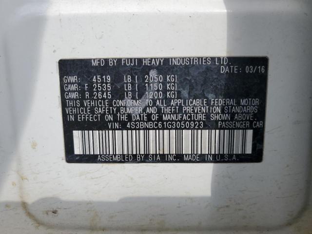 2016 SUBARU LEGACY 2.5 - 4S3BNBC61G3050923