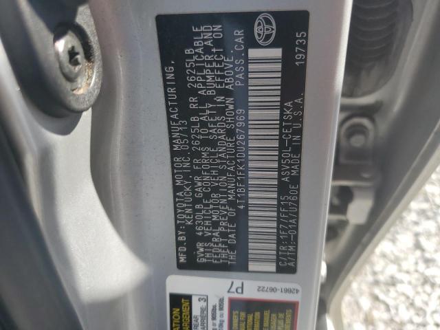 VIN 4T1BF1FK1DU267969 2013 Toyota Camry, L no.12