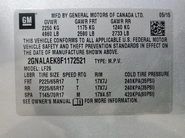 2015 CHEVROLET EQUINOX LS - 2GNALAEK8F1172521