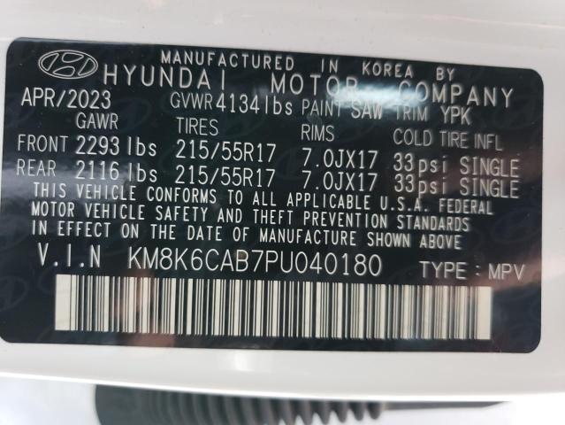2023 HYUNDAI KONA SEL - KM8K6CAB7PU040180