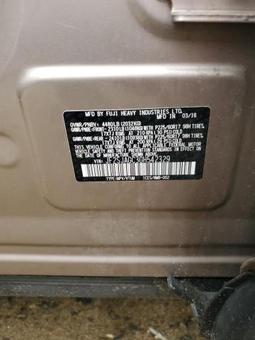 2016 SUBARU FORESTER 2 - JF2SJAGC3GH542329