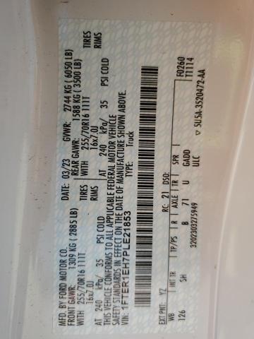2023 FORD RANGER XL - 1FTER1EH7PLE21853