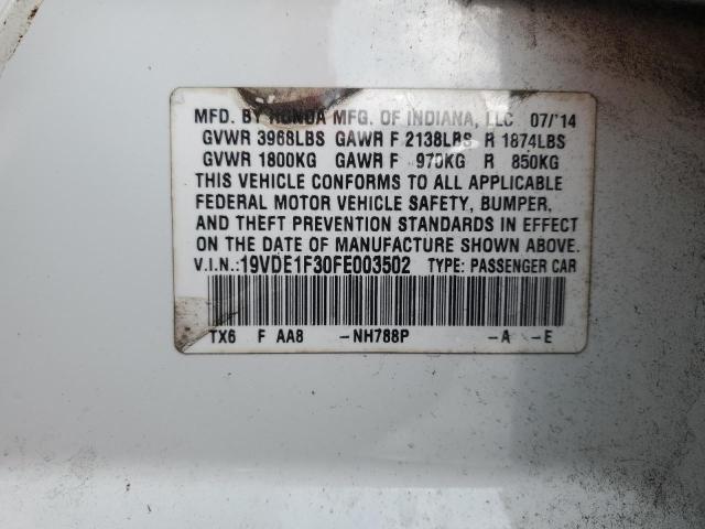 2015 ACURA ILX 20 - 19VDE1F30FE003502