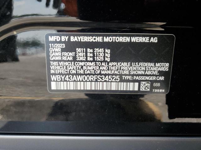 2024 BMW I4 EDRIVE - WBY43AW00RFS34525