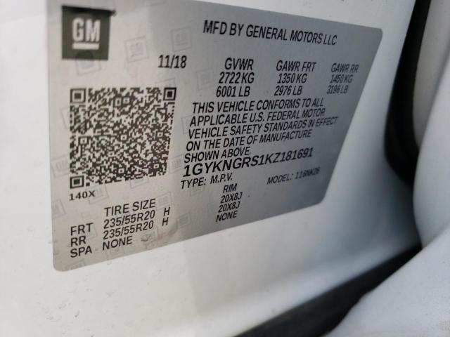 2019 CADILLAC XT5 PLATIN - 1GYKNGRS1KZ181691