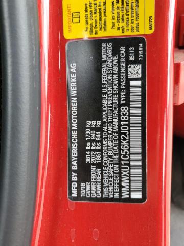 2019 MINI COOPER - WMWXU1C56K2J01838