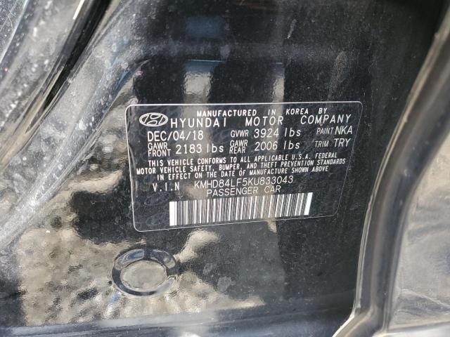 2019 HYUNDAI ELANTRA SE - KMHD84LF5KU833043