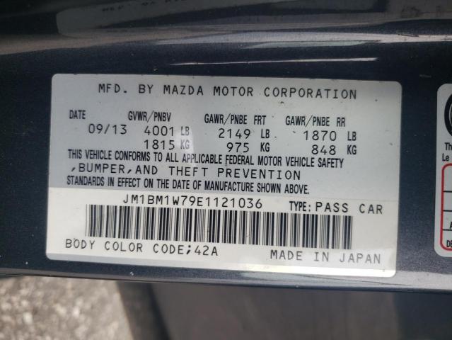 VIN JM1BM1W79E1121036 2014 Mazda 3, Grand Touring no.12