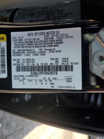2019 LINCOLN MKZ RESERV - 3LN6L5D91KR628378