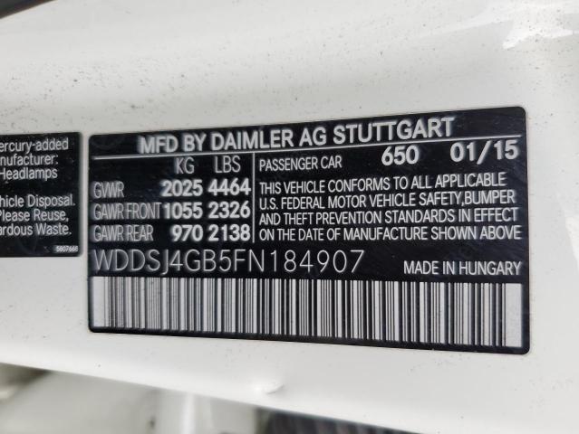 2015 MERCEDES-BENZ CLA 250 4M - WDDSJ4GB5FN184907
