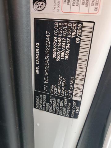 2017 MERCEDES-BENZ METRIS - WD3PG2EA5H3222447