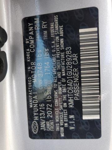 2016 HYUNDAI VELOSTER - KMHTC6AD1GU289283