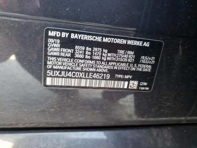 2020 BMW X5 M50I - 5UXJU4C0XLLE46219