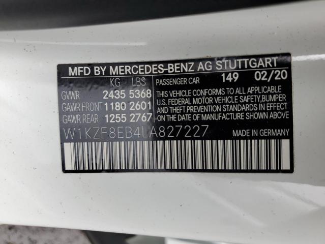 2020 MERCEDES-BENZ E 350 4MAT W1KZF8EB4LA827227  66298454