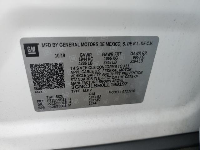 2020 CHEVROLET TRAX 1LT - 3GNCJLSB0LL198197