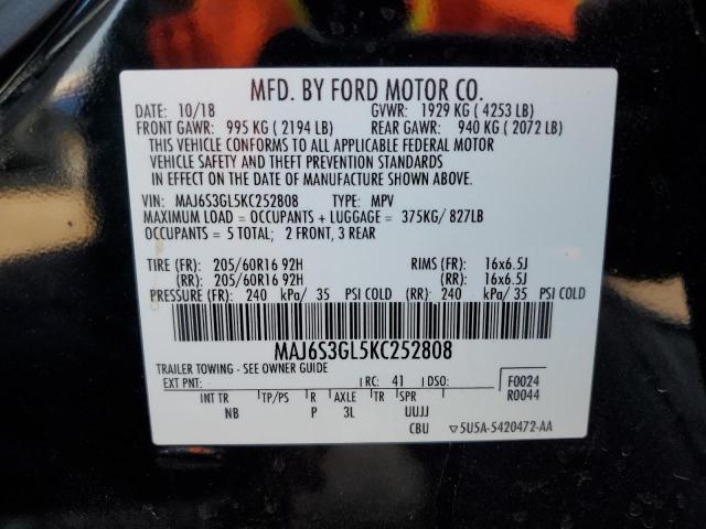 2019 FORD ECOSPORT S - MAJ6S3GL5KC252808