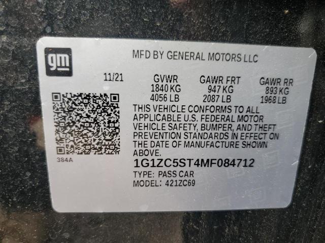 2021 CHEVROLET MALIBU LS 1G1ZC5ST4MF084712  67005274