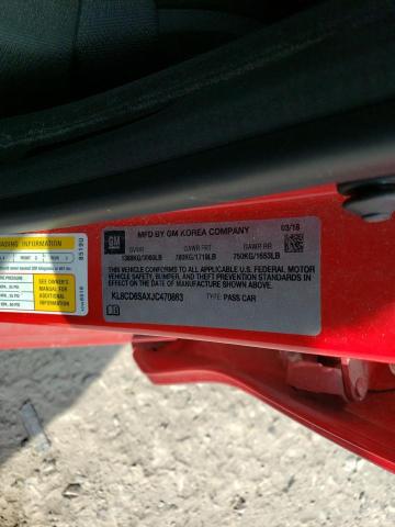 2018 CHEVROLET SPARK 1LT - KL8CD6SAXJC470863