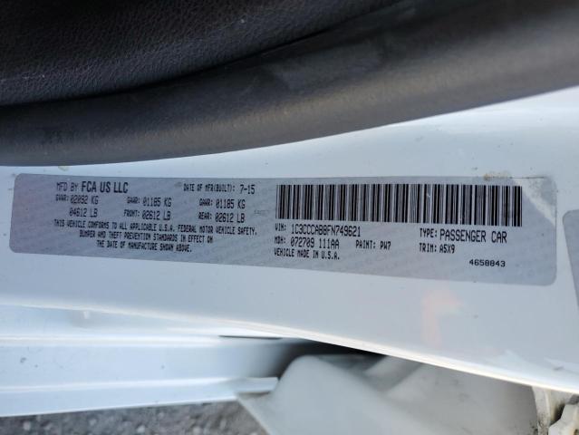 2015 CHRYSLER 200 LIMITE - 1C3CCCAB8FN749621