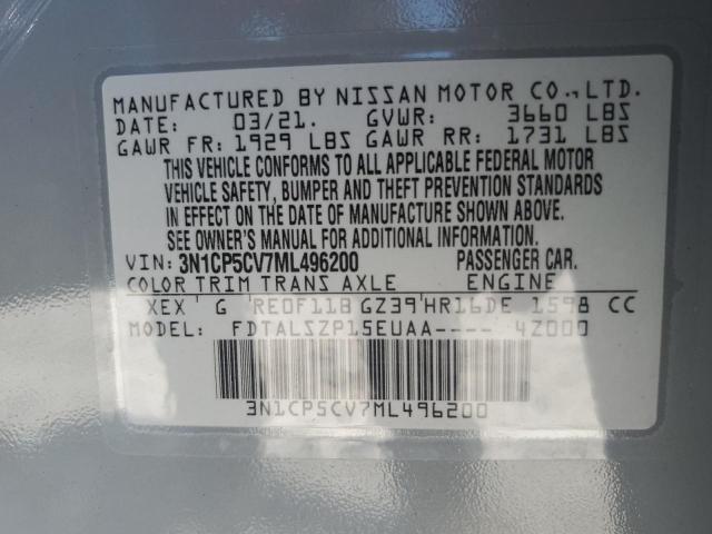 2021 NISSAN KICKS SV - 3N1CP5CV7ML496200