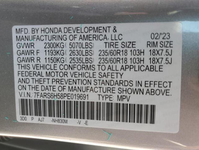 2023 HONDA CR-V SPORT - 7FARS6H58PE019691
