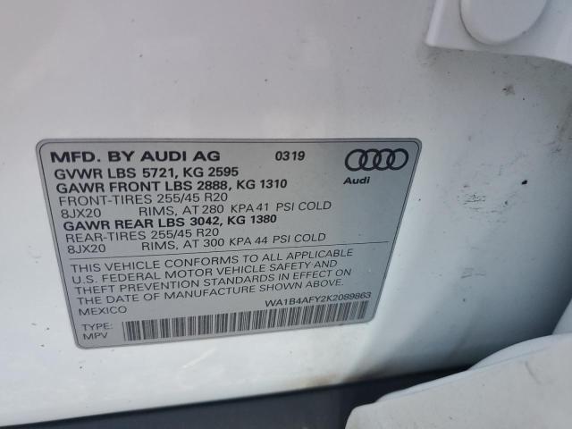 2019 AUDI SQ5 PREMIU - WA1B4AFY2K2089863