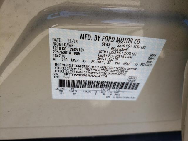 2024 FORD MAVERICK L 3FTTW8S98RRA24114