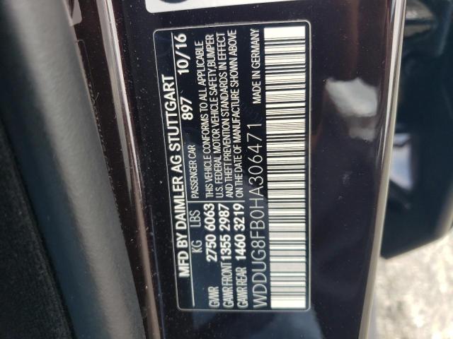 2017 MERCEDES-BENZ S 550 4MAT - WDDUG8FB0HA306471