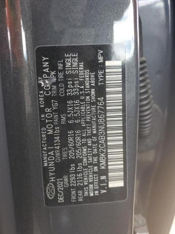 2022 HYUNDAI KONA SEL - KM8K2CAB3NU867764
