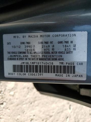 VIN JM1BL1MP1D1740458 2013 Mazda 3, I no.12