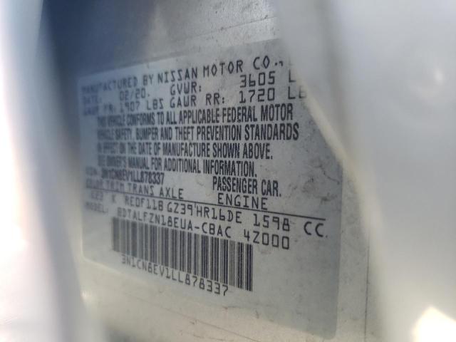 2020 NISSAN VERSA SV - 3N1CN8EV1LL878337
