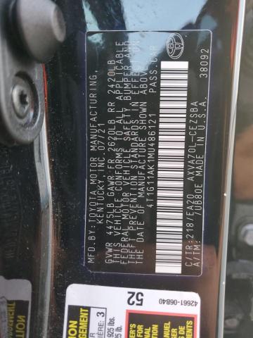 VIN 4T1G11AK1MU486121 2021 Toyota Camry, SE no.13