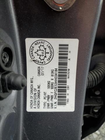 2017 HONDA CIVIC LX - 2HGFC2E53HH034184