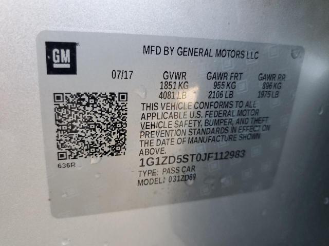 2018 CHEVROLET MALIBU LT - 1G1ZD5ST0JF112983
