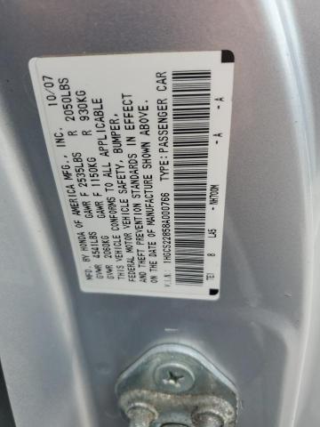 2008 HONDA ACCORD EXL 1HGCS22858A000766  67353284