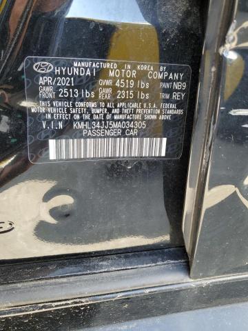 2021 HYUNDAI SONATA HYB - KMHL34JJ5MA034305