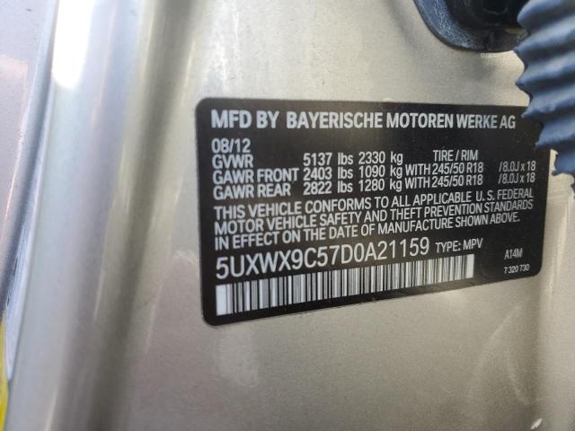 VIN 5UXWX9C57D0A21159 2013 BMW X3, Xdrive28I no.13