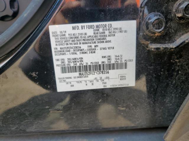 VIN MAJ3S2FE2LC328356 2020 Ford Ecosport, S no.14