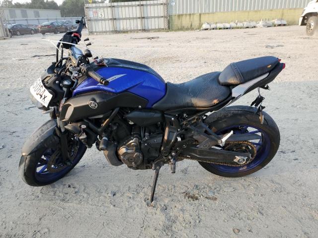 YAMAHA MT07 2020 blue  gas JYARM27E2LA006384 photo #4