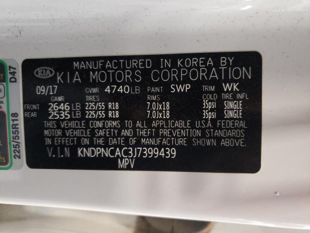 VIN KNDPNCAC3J7399439 2018 KIA Sportage, EX no.13