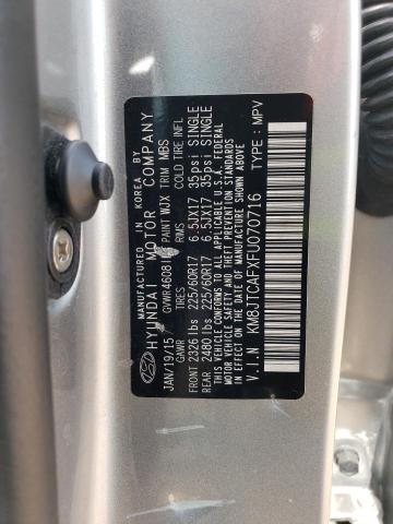 2015 HYUNDAI TUCSON KM8JTCAFXFU070716