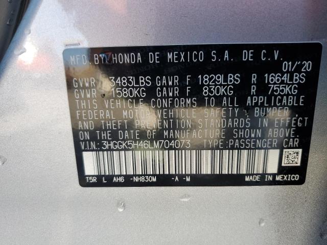 2020 HONDA FIT LX - 3HGGK5H46LM704073