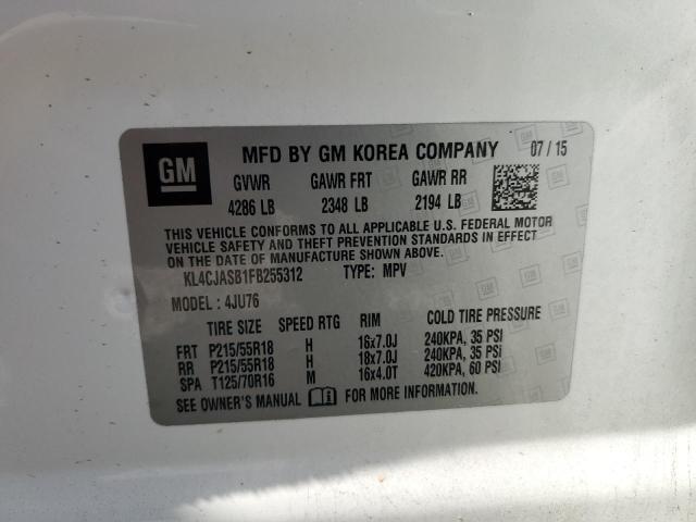 VIN KL4CJASB1FB255312 2015 Buick Encore no.13