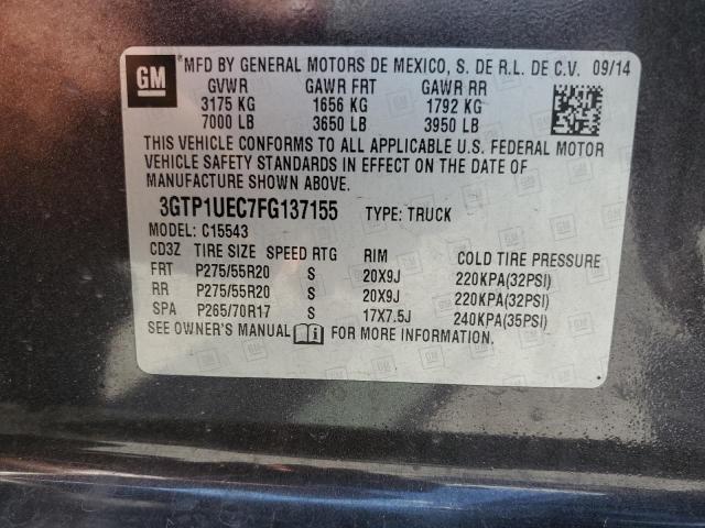 2015 GMC SIERRA 150 3GTP1UEC7FG137155