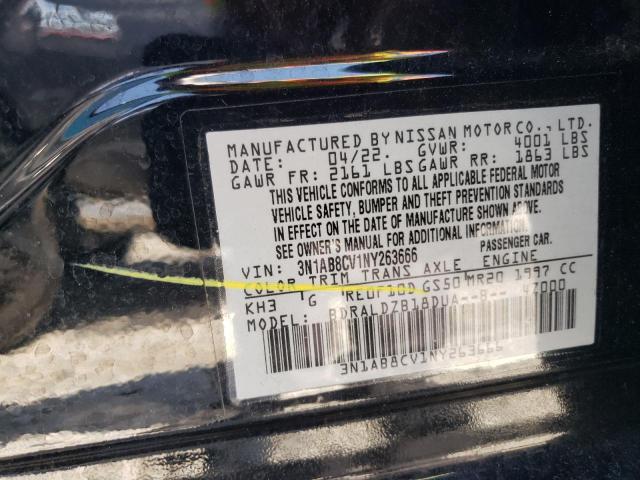 2022 NISSAN SENTRA SV - 3N1AB8CV1NY263666