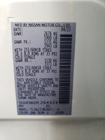 2023 NISSAN PATHFINDER - 5N1DR3BD3PC264424