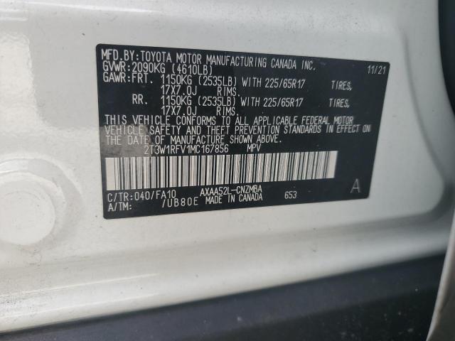 2021 TOYOTA RAV4 XLE - 2T3W1RFV1MC167856
