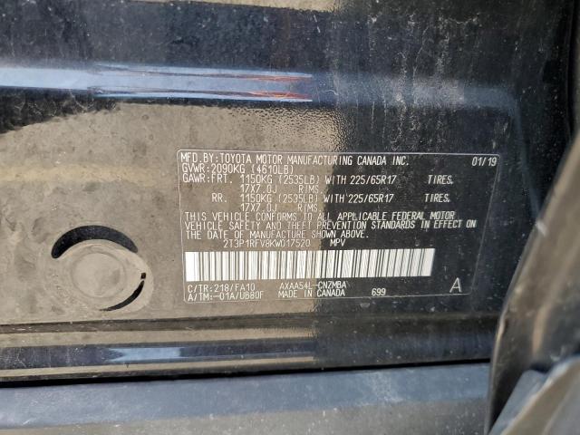 2019 TOYOTA RAV4 XLE - 2T3P1RFV8KW017520