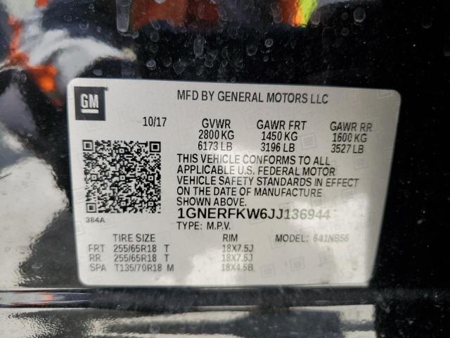 2018 CHEVROLET TRAVERSE L - 1GNERFKW6JJ136944